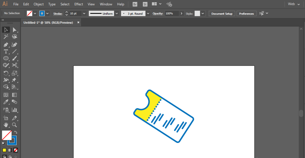 ai绘制电影票类票据图标的操作方法_wishdown.com ai绘制电影票类票据图标的操作方法_wishdown.com