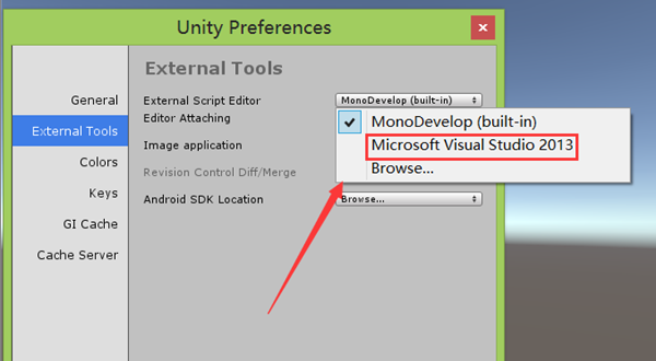unity3D设置编程环境的操作方法_wishdown.com unity3D设置编程环境的操作方法_wishdown.com