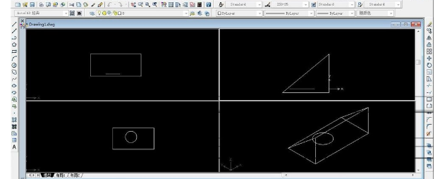 AutoCAD 2009绘制三视图的方法步骤_wishdown.com AutoCAD 2009绘制三视图的方法步骤_wishdown.com