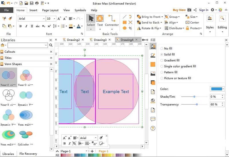 亿图流程图制作软件绘制维恩图的详细方法_wishdown.com 亿图流程图制作软件绘制维恩图的详细方法_wishdown.com