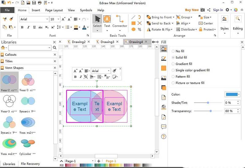 亿图流程图制作软件绘制维恩图的详细方法_wishdown.com 亿图流程图制作软件绘制维恩图的详细方法_wishdown.com
