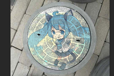 Photoshop在井盖上涂鸦的操作方法_wishdown.com Photoshop在井盖上涂鸦的操作方法_wishdown.com