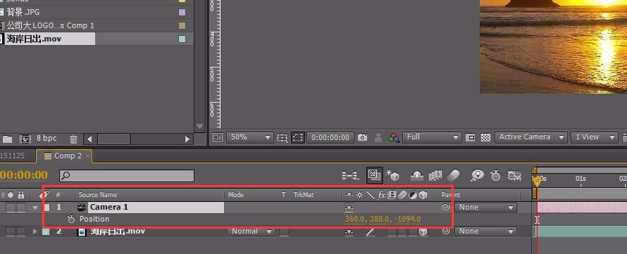 AE为视频增加推拉镜头效果的图文方法_wishdown.com AE为视频增加推拉镜头效果的图文方法_wishdown.com
