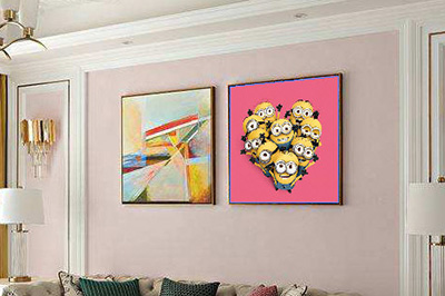 Photoshop修改墙上挂画的图文方法_wishdown.com Photoshop修改墙上挂画的图文方法_wishdown.com