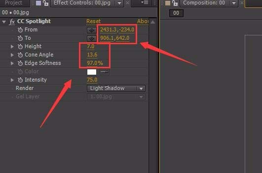 AE给图片打造spotlight光照效果的操作内容_wishdown.com AE给图片打造spotlight光照效果的操作内容_wishdown.com