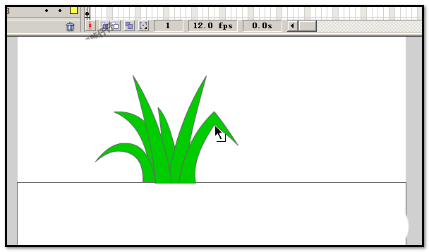 Flash绘制绿色小草的详细方法_wishdown.com Flash绘制绿色小草的详细方法_wishdown.com