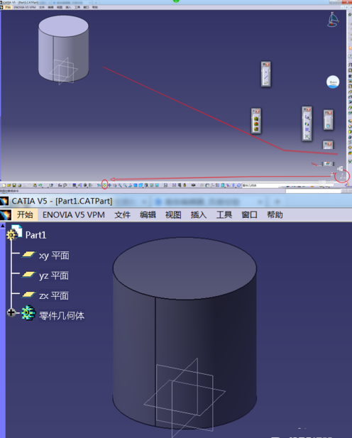 Catia的特征树消失了的处理方法_wishdown.com Catia的特征树消失了的处理方法_wishdown.com