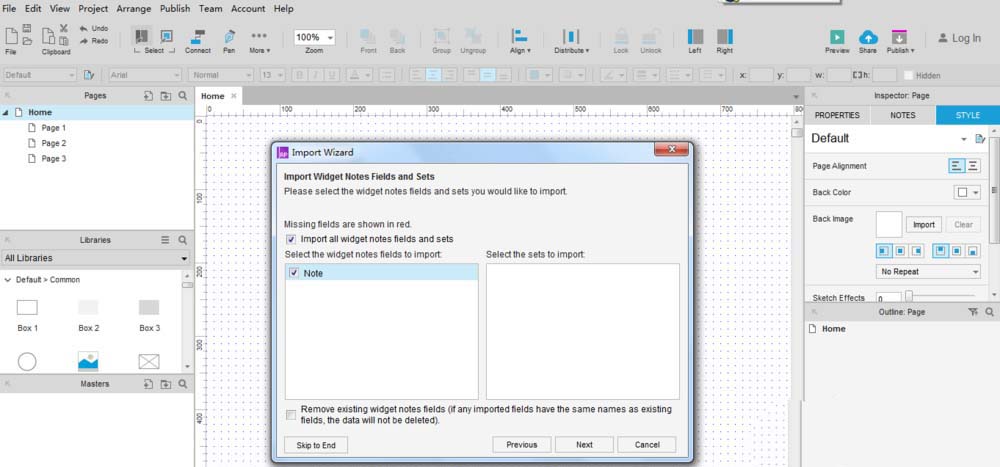 Axure RP 8.0导入RP文件的操作步骤_wishdown.com Axure RP 8.0导入RP文件的操作步骤_wishdown.com