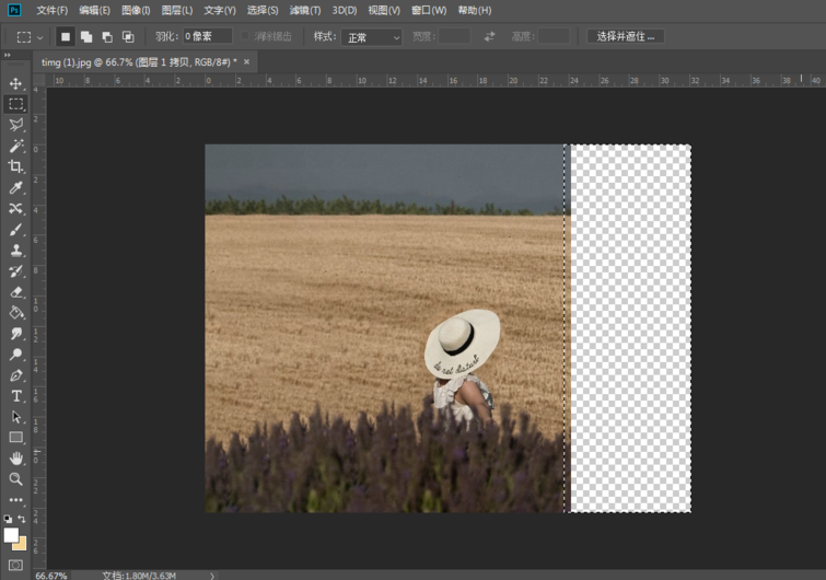 使用PS将竖图变成横图效果的操作教程_wishdown.com 使用PS将竖图变成横图效果的操作教程_wishdown.com