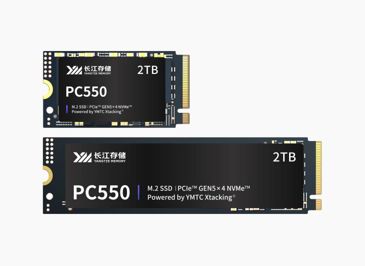 �����洢�Ƴ��׿�PCIe 5.0�������Ѽ���̬Ӳ��PC550��˳���ȡ�ٶȴ�10,500 MB/s