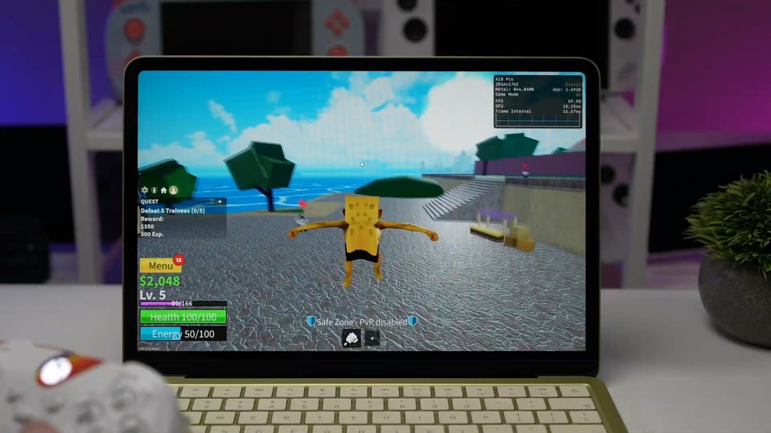 苹果最便宜笔记本MacBook Neo测试 《赛博朋克2077》可跑30帧_wishdown.com 苹果最便宜笔记本MacBook Neo测试 《赛博朋克2077》可跑30帧_wishdown.com