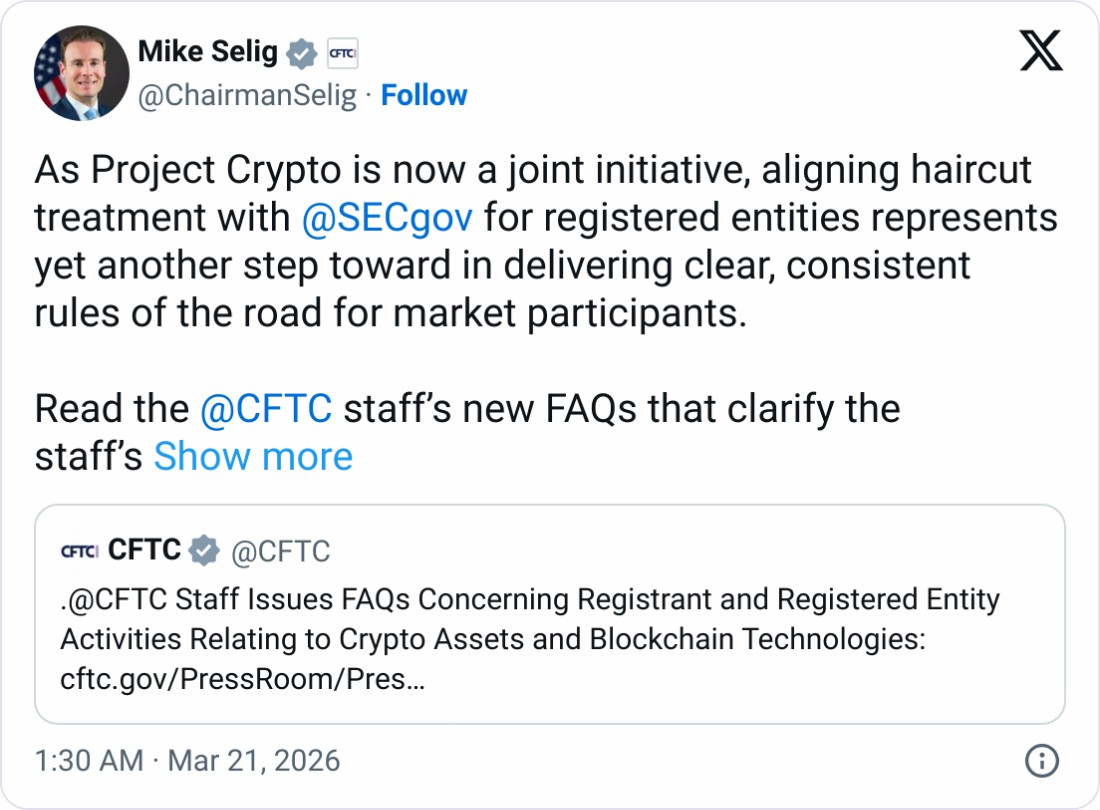 CFTC 工作人员澄清了使用加密货币作为抵押品的预期_wishdown.com CFTC 工作人员澄清了使用加密货币作为抵押品的预期_wishdown.com
