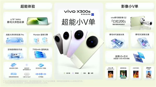 4999元起!超能小V单vivo X300s发布:全焦段蔡司影像、支持口红增距镜_wishdown.com 4999元起!超能小V单vivo X300s发布:全焦段蔡司影像、支持口红增距镜_wishdown.com
