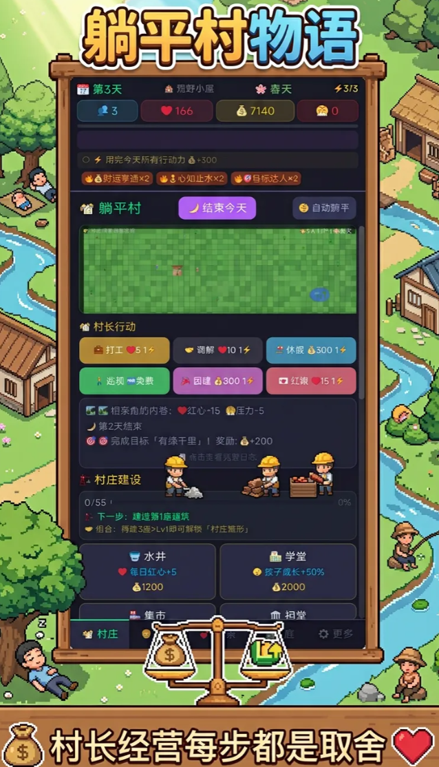 躺平村物语游戏玩法详解:特色系统与趣味体验深度解析_wishdown.com 躺平村物语游戏玩法详解:特色系统与趣味体验深度解析_wishdown.com