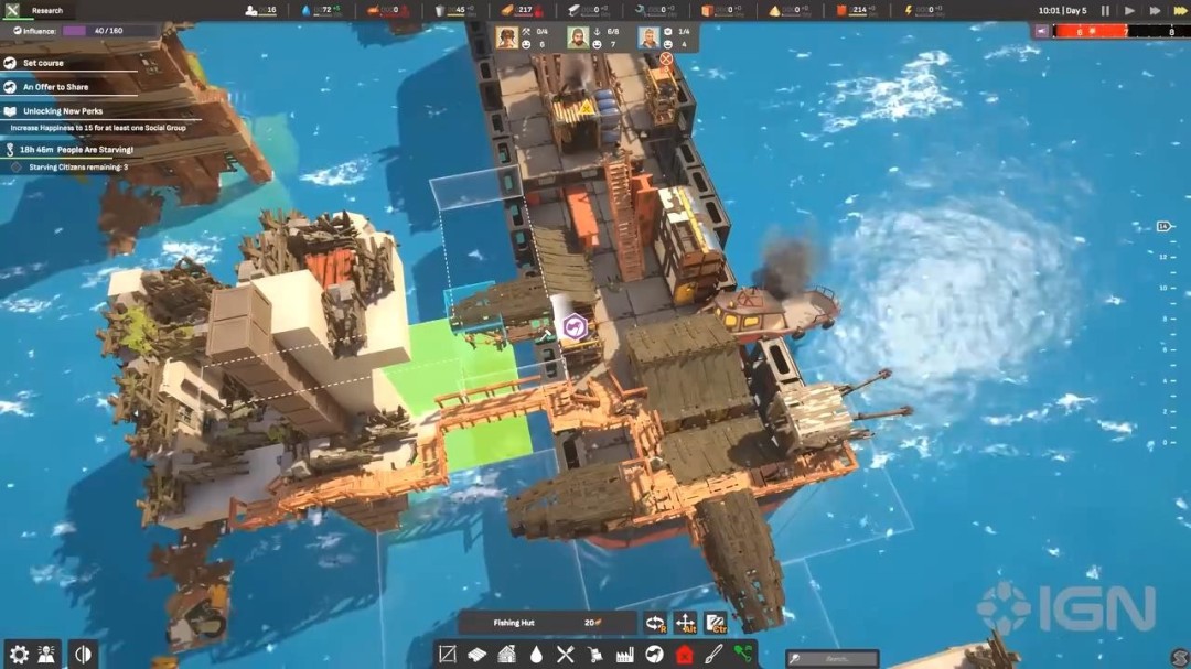 《终落之城》22分钟实机演示 建造庞大海上城市_wishdown.com 《终落之城》22分钟实机演示 建造庞大海上城市_wishdown.com