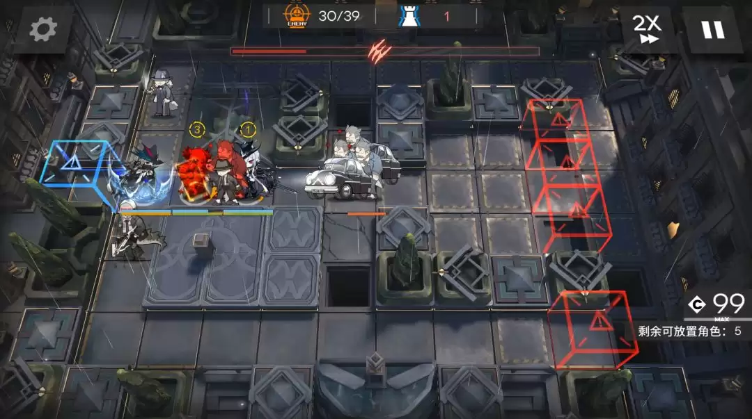 《明日方舟》十字路口CG-1到CG-8突袭少人摆完挂机攻略_wishdown.com CG-6实战效果图