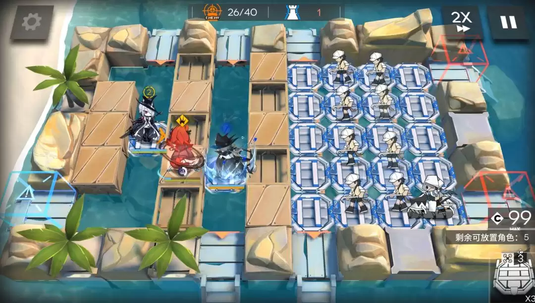 《明日方舟》十字路口CG-1到CG-8突袭少人摆完挂机攻略_wishdown.com CG-7实战效果图