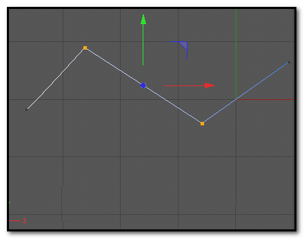 C4D贝塞尔曲线的两点怎么放到同一水平直线上_wishdown.com C4D贝塞尔曲线的两点怎么放到同一水平直线上_wishdown.com