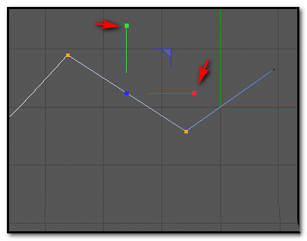 C4D贝塞尔曲线的两点怎么放到同一水平直线上_wishdown.com C4D贝塞尔曲线的两点怎么放到同一水平直线上_wishdown.com