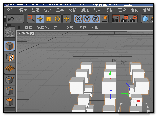 c4d怎么克隆多个正方体并添加不同的材质_wishdown.com c4d怎么克隆多个正方体并添加不同的材质_wishdown.com