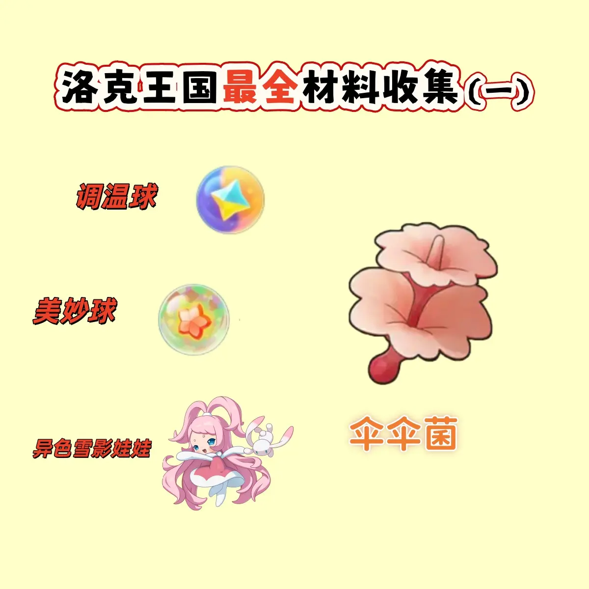 洛克王国世界伞伞菌采集路线_洛克王国世界伞伞菌在哪采集_wishdown.com 洛克王国世界伞伞菌采集路线_洛克王国世界伞伞菌在哪采集_wishdown.com