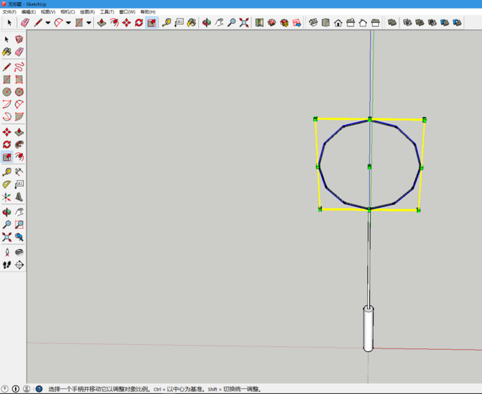 sketchup��ô����һ����ë���ĵ�ģ��