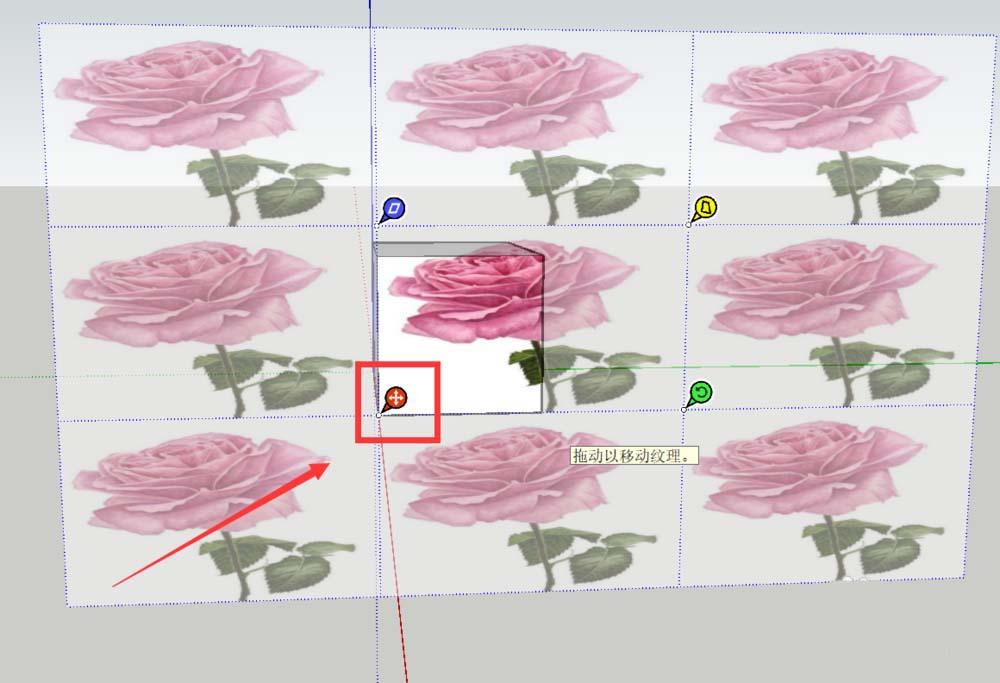 SketchUp草图大师材质贴图怎么调整位置_wishdown.com SketchUp草图大师材质贴图怎么调整位置_wishdown.com