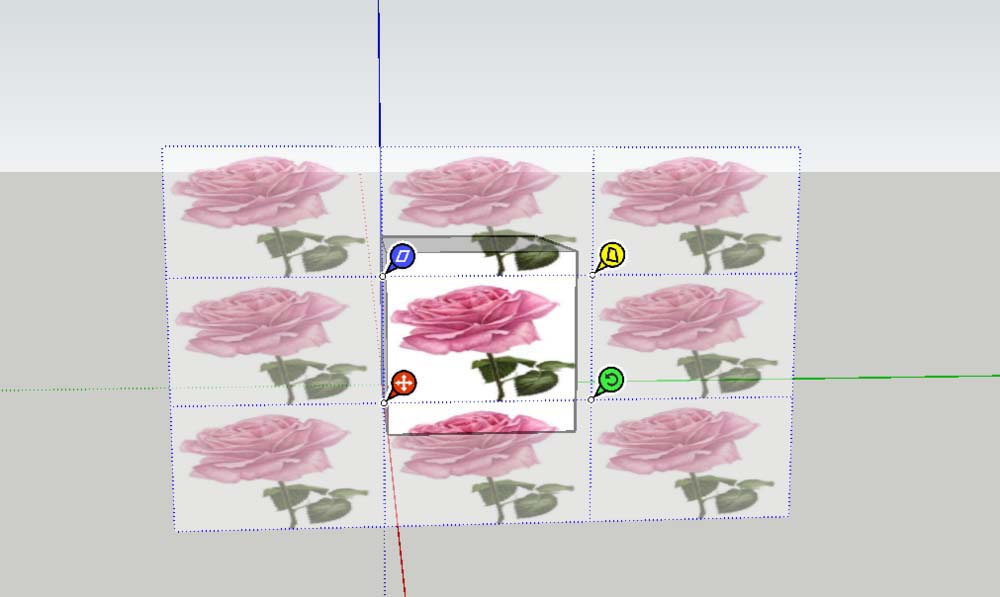 SketchUp草图大师材质贴图怎么调整位置_wishdown.com SketchUp草图大师材质贴图怎么调整位置_wishdown.com