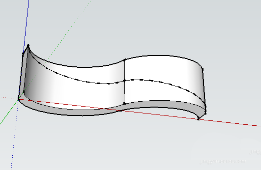 SketchUp怎么绘制曲线坡道_wishdown.com SketchUp怎么绘制曲线坡道_wishdown.com