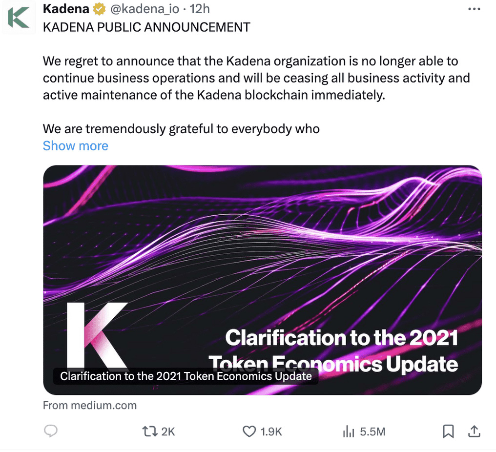 Kadena 关闭:KDA币跌破 0.10 美元, 下一步会发生什么?一文分析_wishdown.com Kadena 关闭:KDA币跌破 0.10 美元, 下一步会发生什么?一文分析
