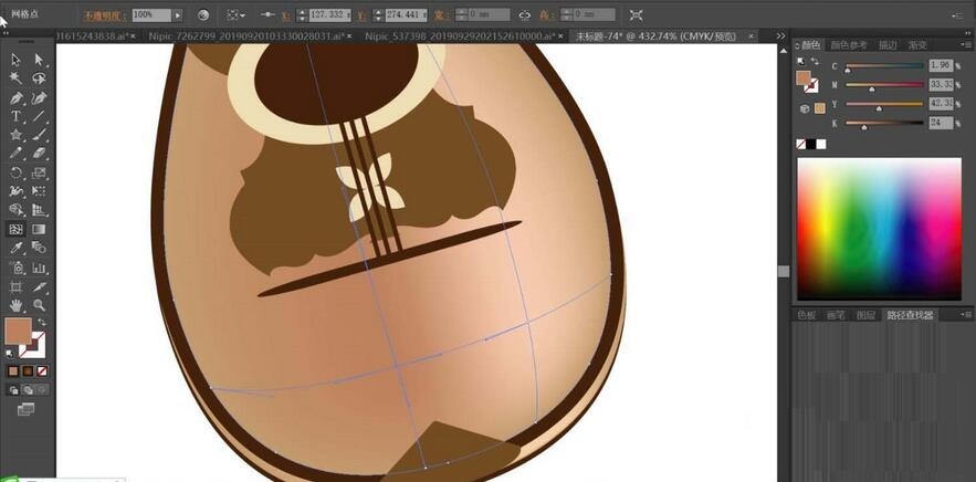 ai如何绘制曼陀铃乐器_wishdown.com ai如何绘制曼陀铃乐器_wishdown.com