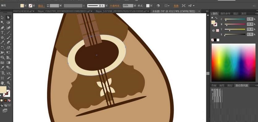 ai如何绘制曼陀铃乐器_wishdown.com ai如何绘制曼陀铃乐器_wishdown.com