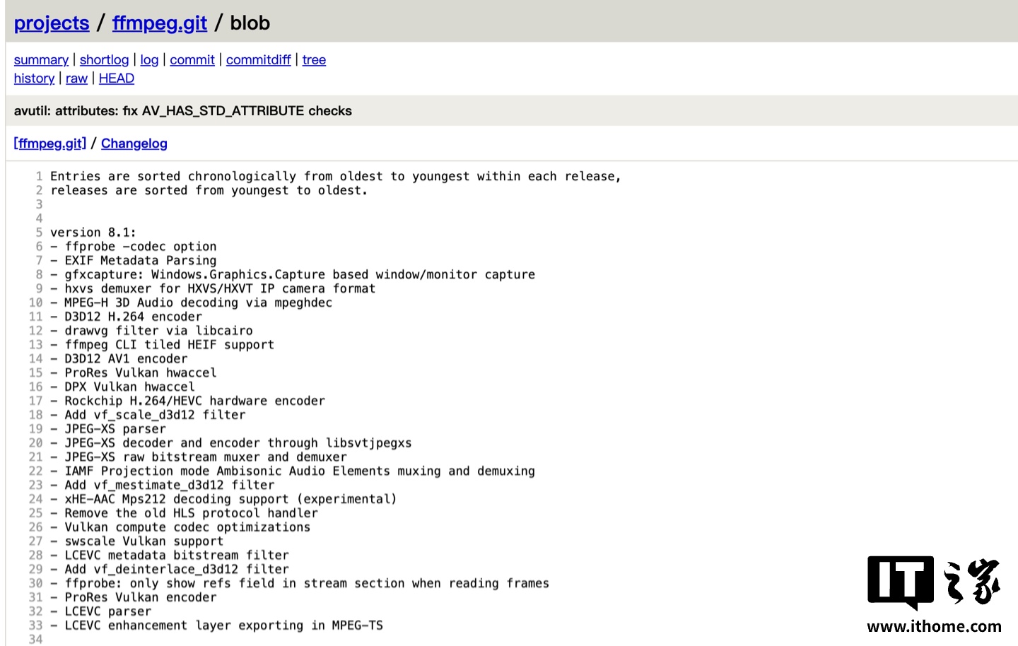 开源多媒体框架 FFmpeg 8.1 版本发布:新增支持 IAMF 空间音频及 JPEG-XS 格式_wishdown.com 开源多媒体框架 FFmpeg 8.1 版本发布:新增支持 IAMF 空间音频及 JPEG-XS 格式
