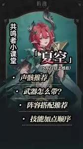 鸣潮夏空技能怎么讲解-鸣潮夏空加点如何推荐解析_wishdown.com 鸣潮夏空技能怎么讲解-鸣潮夏空加点如何推荐解析_wishdown.com