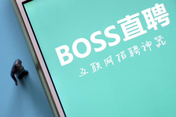 boss直聘与猎聘对比测评_wishdown.com Boss直聘沟通界面示意
