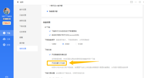 迅雷11怎么开启迅雷P2P加速功能_wishdown.com 迅雷11怎么开启迅雷P2P加速功能_wishdown.com