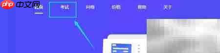 网络考试系统人工评分设置_wishdown.com 考试管理界面示意图