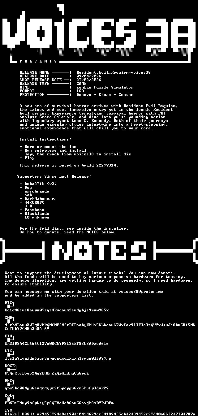 还得是传统派! voice38攻破《生化危机:安魂曲》D加密_wishdown.com 还得是传统派! voice38攻破《生化危机:安魂曲》D加密_wishdown.com