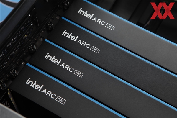 四卡并联!Intel锐炫Pro B70专业卡首测:功耗达720W_wishdown.com 四卡并联!Intel锐炫Pro B70专业卡首测:功耗达720W_wishdown.com