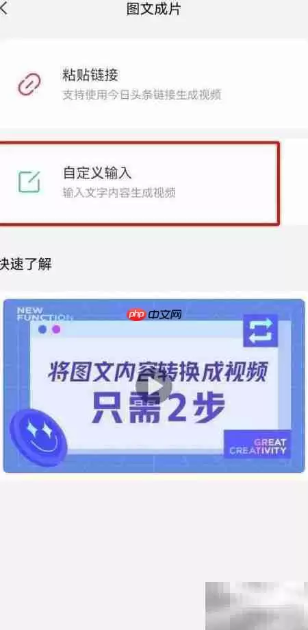 图文成片制作全攻略_wishdown.com 图文成片内容输入界面示意图