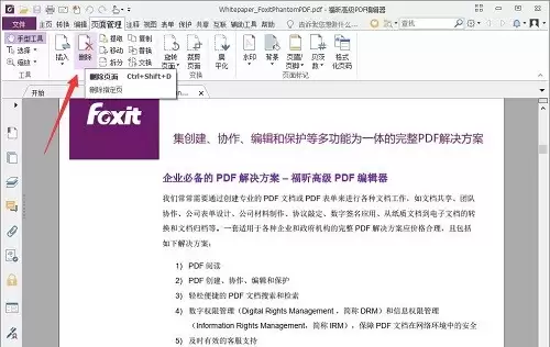 福昕PDF编辑器怎么删除页面_wishdown.com 福昕PDF编辑器怎么删除页面_wishdown.com