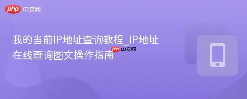 �ҵĵ�ǰIP��ַ��ѯ�̳�_IP��ַ���߲�ѯͼ�Ĳ���ָ��