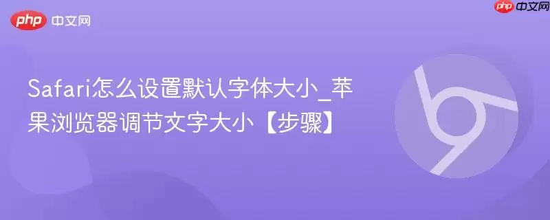 Safari��ô����Ĭ�������С