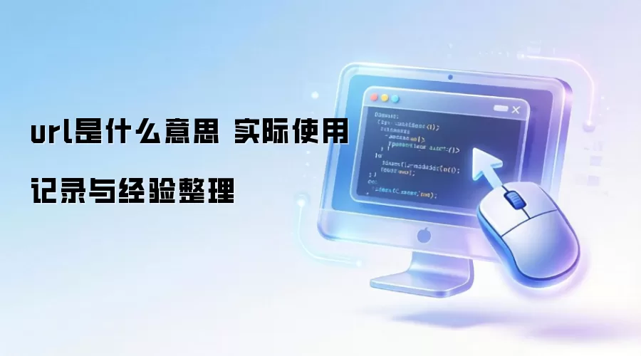 url��ʲô��˼ ʵ��ʹ�ü�¼�뾭������