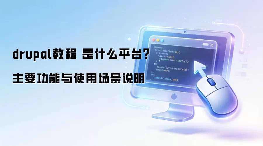 drupal�̳� ��ʲôƽ̨����Ҫ������ʹ�ó���˵��