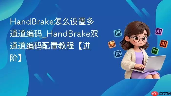 HandBrake怎么设置多通道编码_HandBrake双通道编码配置教程【进阶】_wishdown.com HandBrake怎么设置多通道编码_HandBrake双通道编码配置教程【进阶】