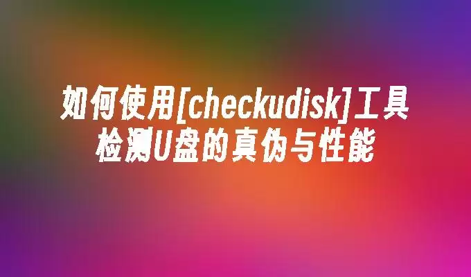 �����checkudisk���߼��U����α�����ܲ���
