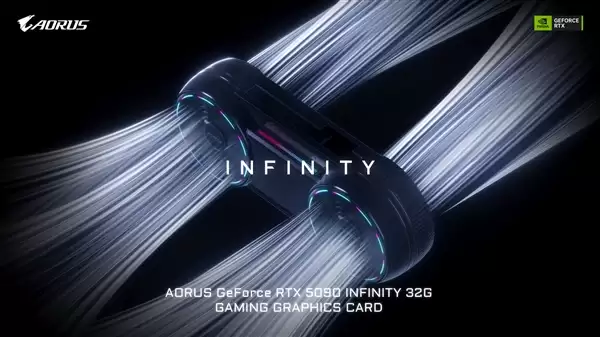 ����AORUS RTX 5090 INFINITY������˫���Ȳ��ŵ����ѷ��� ������Ƶ327MHz