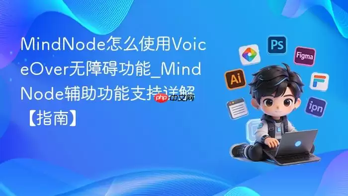 MindNode VoiceOver��������ʹ��ָ�������ϰ�֧�����