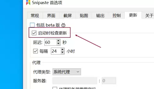 Snipaste启动时自动检查更新设置方法_wishdown.com Snipaste启动时自动检查更新设置方法_wishdown.com